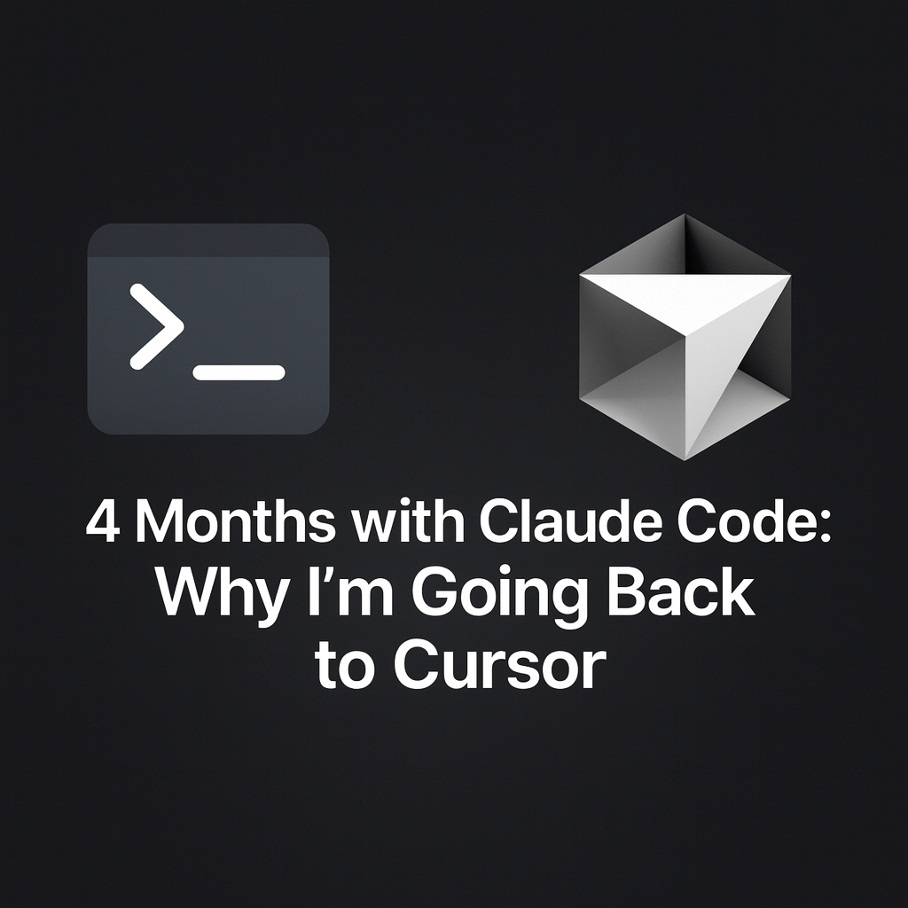 4 Months with Claude Code: Why I'm Going Back to VS Code